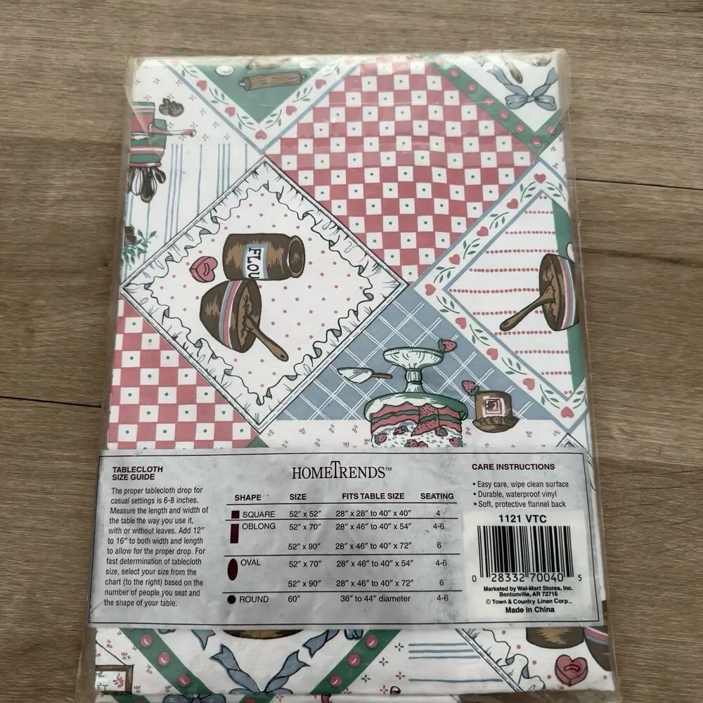 Cottagecore Vinyl Tablecloth 52